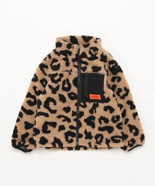 UNIVERSAL OVERALL（ユニバーサルオーバーオール）の「《UNIVERSAL OVERALL》KIDS BOA JACKET（ブルゾン・キッズ・チェック/レオパード/ベージュ・120/130/140/150/110）」の3枚目の写真