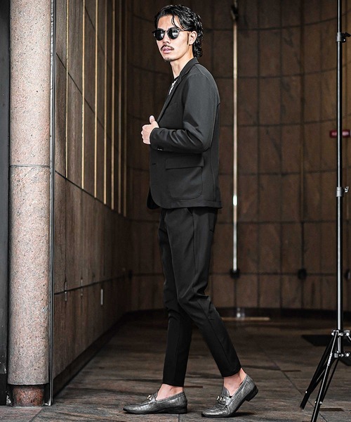 SOMEDIFF（サムディフ）の「【SOMEDIFF】ストレッチ テーパード アンクル スラックス パンツ メンズ（スラックス・メンズ・カーキ/ブラック/カモフラージュ・XL/M/L）」の20枚目の写真