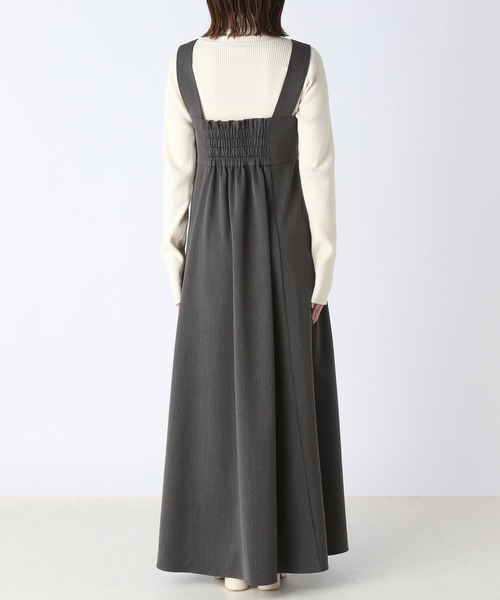 Heather（ヘザー）の「ヘリンボーンジャンスカ　176548（ジャンパースカート・レディース・チャコールグレー/ブラック・FREE）」の12枚目の写真