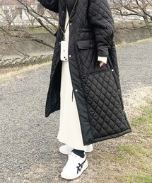 StyleSea | オーバーキルティングロングコート【襟取外し可能】(ミリタリージャケット)