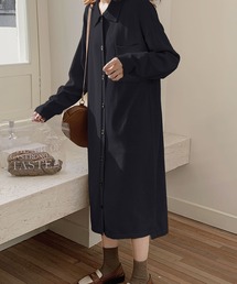 Primazel | シャツ風ニットワンピース(ワンピース)