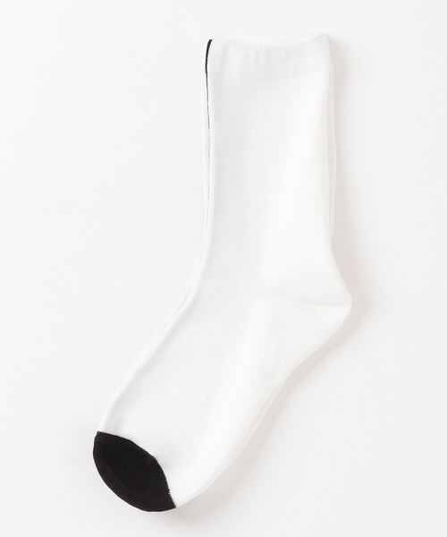 Libra Cue（リブラ キュー）の「フロントラインソックス（ソックス/靴下・レディース・ホワイト/ブラック・FREE）」の15枚目の写真