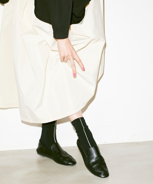 Libra Cue（リブラ キュー）の「フロントラインソックス（ソックス/靴下・レディース・ホワイト/ブラック・FREE）」の11枚目の写真