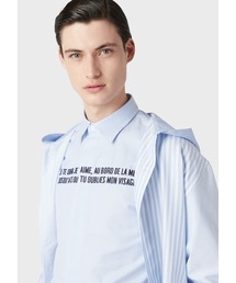 EMPORIO ARMANI | 【エンポリオ アルマーニ】シャツ オックスフォードコットン Je te dirai je t'aime刺繍(シャツ/ブラウス)