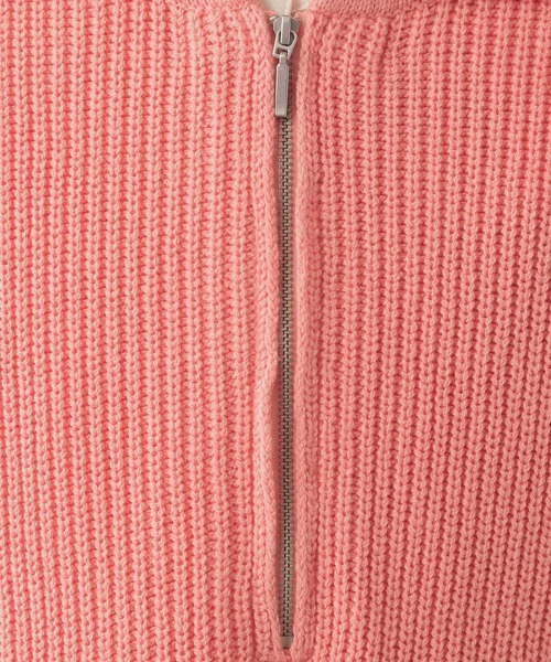 LEPSIM（レプシィム）の「マタニティ／7ゲージハーフジップベスト　178907（マタニティウェア/グッズ・レディース・ピンク/ネイビー/グレイッシュベージュ・FREE）」の10枚目の写真