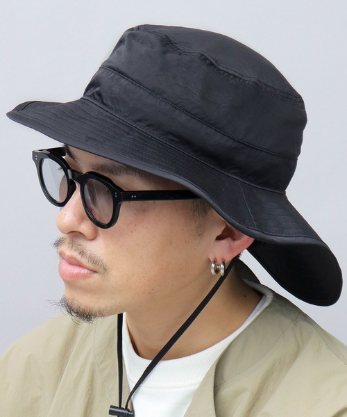 Basiquenti（ベーシックエンティ）の「撥水加工 ナイロン 楕円型 アドベンチャーハット（ハット・メンズ・ブラック/ベージュ/ブラウン/グレー/グリーン・FREE）」の19枚目の写真