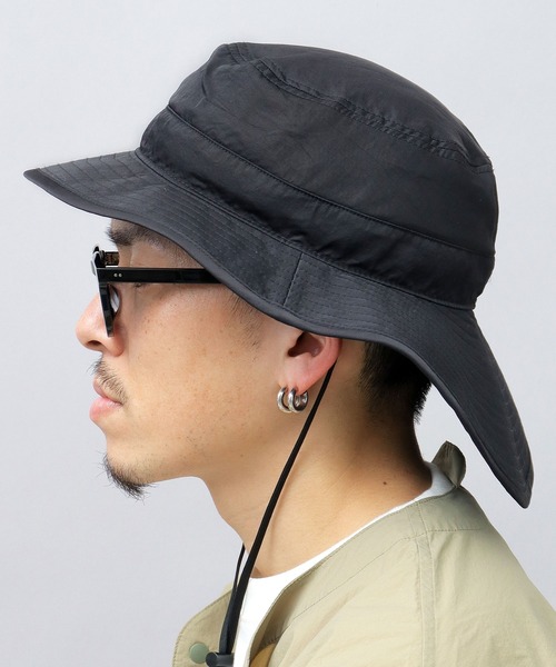 Basiquenti（ベーシックエンティ）の「撥水加工 ナイロン 楕円型 アドベンチャーハット（ハット・メンズ・ブラック/ベージュ/ブラウン/グレー/グリーン・FREE）」の20枚目の写真