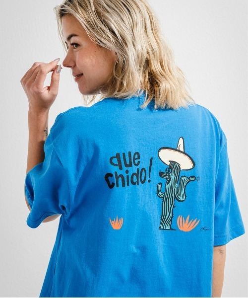 OFFSHORE(オフショア)の「【コラボ商品】OS×AMBE DUE CHIDO TEE/オフショア×アンベリュー ティーシャツ(Tシャツ/カットソー・メンズ・ホワイト/ブルー・XL/L/S/M)」の1枚目の写真