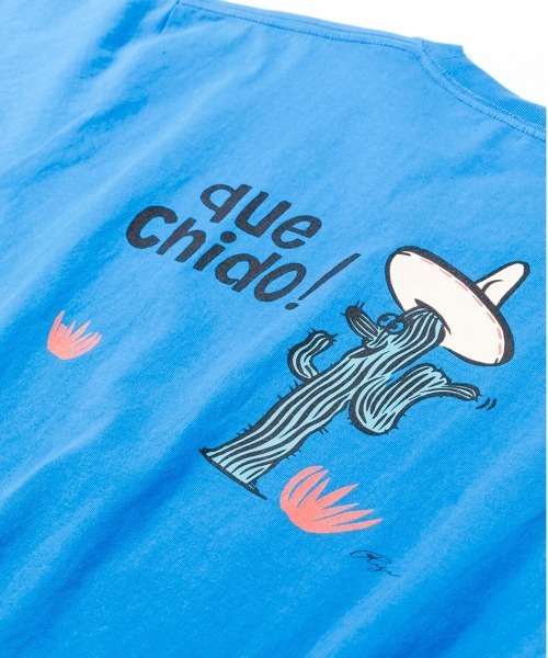 OFFSHORE(オフショア)の「【コラボ商品】OS×AMBE DUE CHIDO TEE/オフショア×アンベリュー ティーシャツ(Tシャツ/カットソー・メンズ・ホワイト/ブルー・XL/L/S/M)」の4枚目の写真