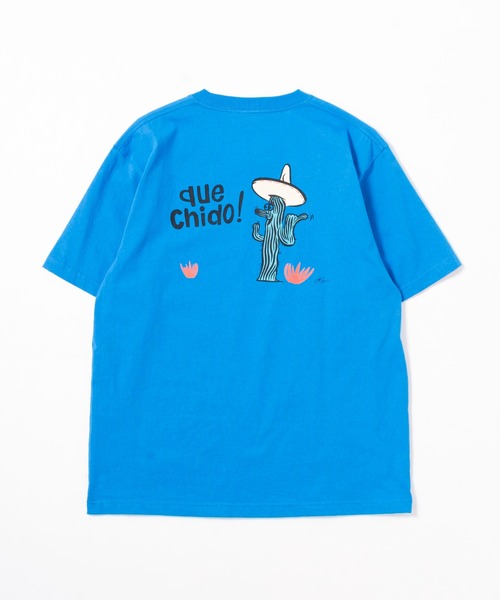 OFFSHORE(オフショア)の「【コラボ商品】OS×AMBE DUE CHIDO TEE/オフショア×アンベリュー ティーシャツ(Tシャツ/カットソー・メンズ・ホワイト/ブルー・XL/L/S/M)」の6枚目の写真