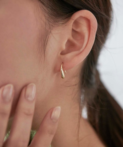 Edit Sheen（エディットシーン）の「ドロップカーブピアス（ピアス（両耳用）・レディース・シルバー/ゴールド・FREE）」の8枚目の写真