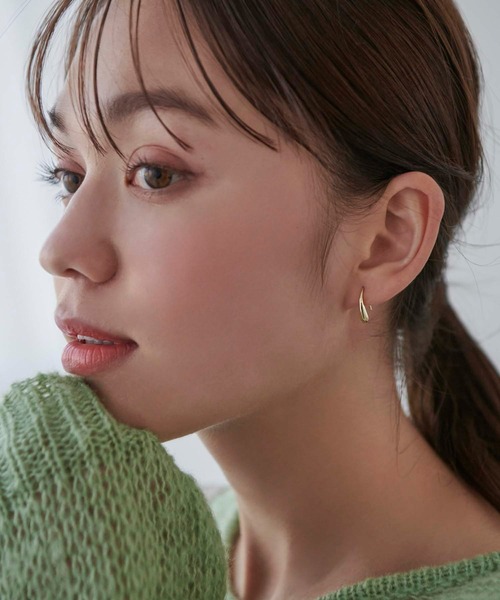 Edit Sheen（エディットシーン）の「ドロップカーブピアス（ピアス（両耳用）・レディース・シルバー/ゴールド・FREE）」の10枚目の写真