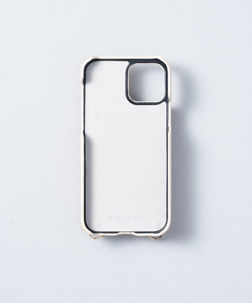 ensemble(皮革ブランド)(アンサンブル)の「ensemble PORTEバイカラー 鏡 カードケース付きiPhoneケース (ベルト無し)(スマホケース/カバー・レディース・グレー/ブラック/ベージュ/ライトグレー/ホワイト・6/4/7/5/3/12/10/13)」の14枚目の写真