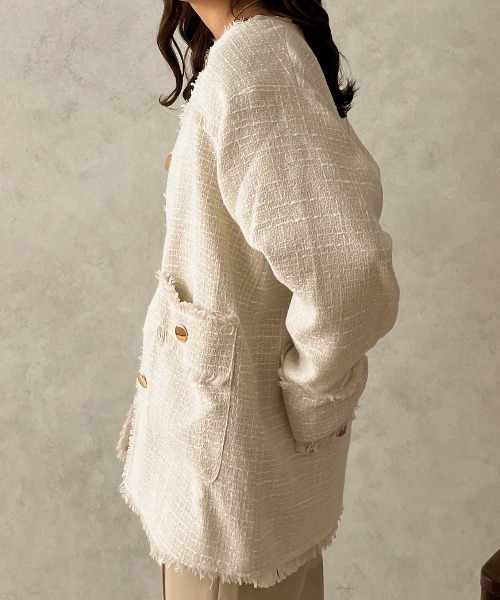 apres jour clair】ツイードジャケット【ZOZOTOWN限定アイテム】（ノー