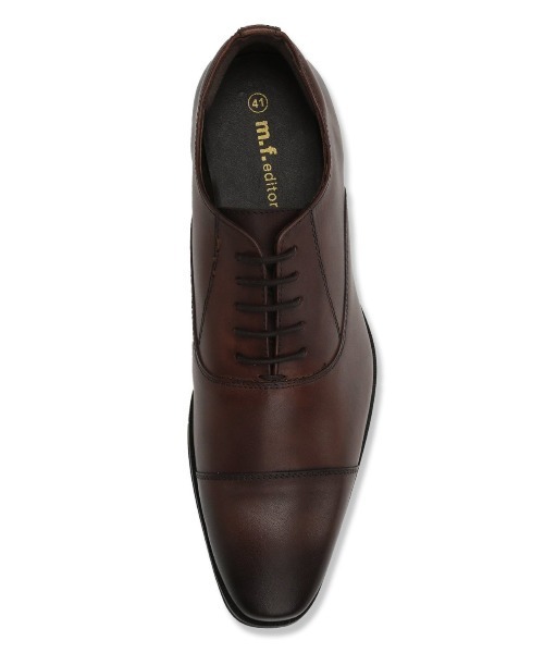 m.f.editorial（エムエフエディトリアル）の「m.f.エディトリアル メンズ ロングノーズ セミスクエア ドレスシューズ（ドレスシューズ・メンズ・ブラック/ダークウッド・42/41/43/40）」の6枚目の写真