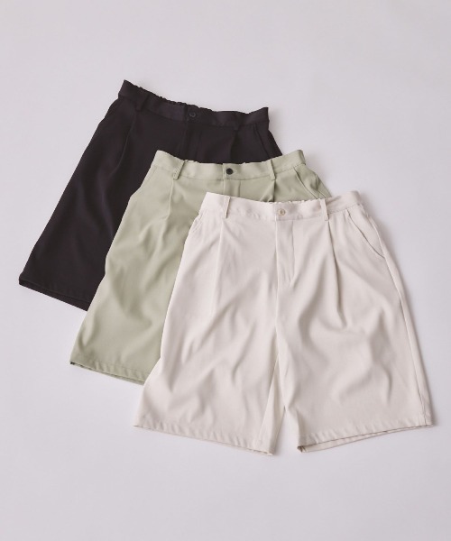 EDEL(エーデル)の「EDEL - タックワイドハーフパンツ(その他パンツ・メンズ・ミント/アイボリー/ブラック・MEDIUM/LARGE)」の15枚目の写真