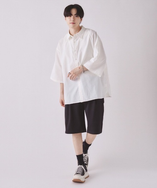 EDEL(エーデル)の「EDEL - タックワイドハーフパンツ(その他パンツ・メンズ・ミント/アイボリー/ブラック・MEDIUM/LARGE)」の21枚目の写真