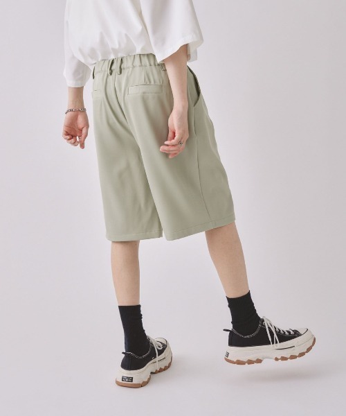 EDEL(エーデル)の「EDEL - タックワイドハーフパンツ(その他パンツ・メンズ・ミント/アイボリー/ブラック・MEDIUM/LARGE)」の4枚目の写真