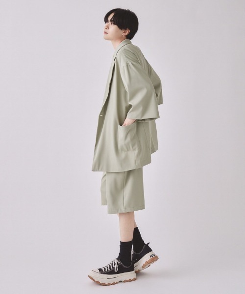 EDEL(エーデル)の「EDEL - タックワイドハーフパンツ(その他パンツ・メンズ・ミント/アイボリー/ブラック・MEDIUM/LARGE)」の14枚目の写真