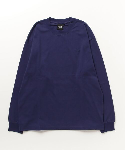 THE NORTH FACE(ザノースフェイス)の「ザ ノース フェイス THE NORTH FACE L/S Nuptse Cotton Tee_ロングスリーブヌプシコットンティー(Tシャツ/カットソー・メンズ・オフホワイト/ブラック/ブラウン/グレー/アイボリー/パープル・L/LL/M/XS/S)」の6枚目の写真