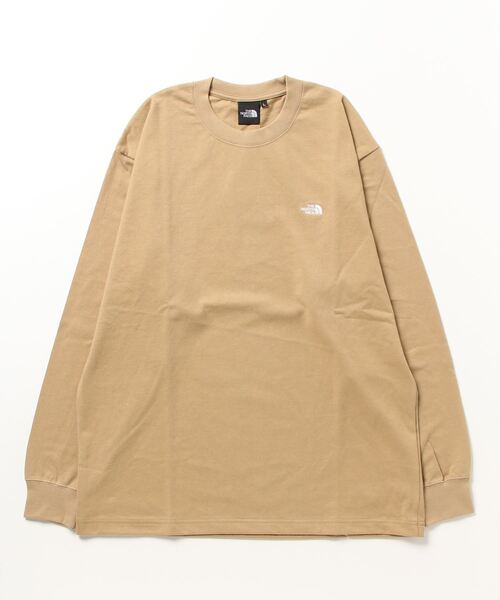 THE NORTH FACE(ザノースフェイス)の「ザ ノース フェイス THE NORTH FACE L/S Nuptse Cotton Tee_ロングスリーブヌプシコットンティー(Tシャツ/カットソー・メンズ・オフホワイト/ブラック/ブラウン/グレー/アイボリー/パープル・L/LL/M/XS/S)」の5枚目の写真