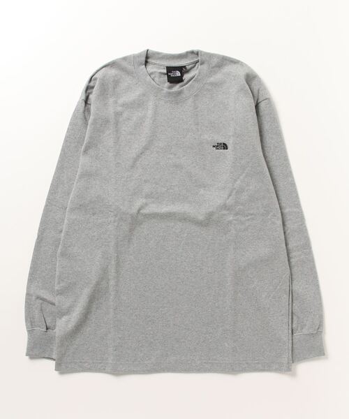 THE NORTH FACE(ザノースフェイス)の「ザ ノース フェイス THE NORTH FACE L/S Nuptse Cotton Tee_ロングスリーブヌプシコットンティー(Tシャツ/カットソー・メンズ・オフホワイト/ブラック/ブラウン/グレー/アイボリー/パープル・L/LL/M/XS/S)」の4枚目の写真