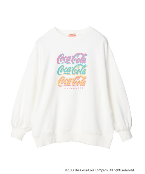 Coca Cola(コカコーラ)の「別注Coca-Cola「R」カラフルロゴスウェット(スウェット・レディース・オフホワイト・FREE)」の3枚目の写真