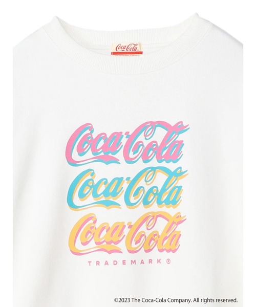 Coca Cola(コカコーラ)の「別注Coca-Cola「R」カラフルロゴスウェット(スウェット・レディース・オフホワイト・FREE)」の13枚目の写真