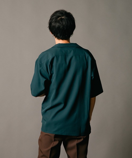 Blue Standard (ブルースタンダード)の「【BLUE STANDARD/ブルースタンダード】消臭 吸水速乾 接触冷感 UVカット ドライ ストレッチ オープンカラー 開襟 シャツ(シャツ/ブラウス・メンズ・カーキ/ネイビー/ベージュ/グリーン/ブラック・X-LARGE/MEDIUM/LARGE)」の15枚目の写真