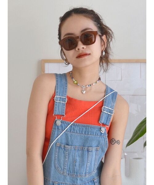 Ungrid（アングリッド）の「太フレームサングラス（サングラス・レディース・ブラック/ブラウン・FREE）」の5枚目の写真