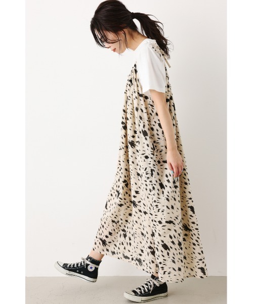 RODEO CROWNS WIDE BOWL(ロデオクラウンズワイドボウル)の「Tシャツ&ギャザーキャミワンピースSET(ワンピース・レディース・ブラック/オレンジ系その他/グリーン/ベージュ系その他・FREE)」の14枚目の写真