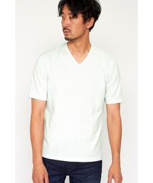 HIGH STREET∴ウェーブJQ半袖VネックTシャツ