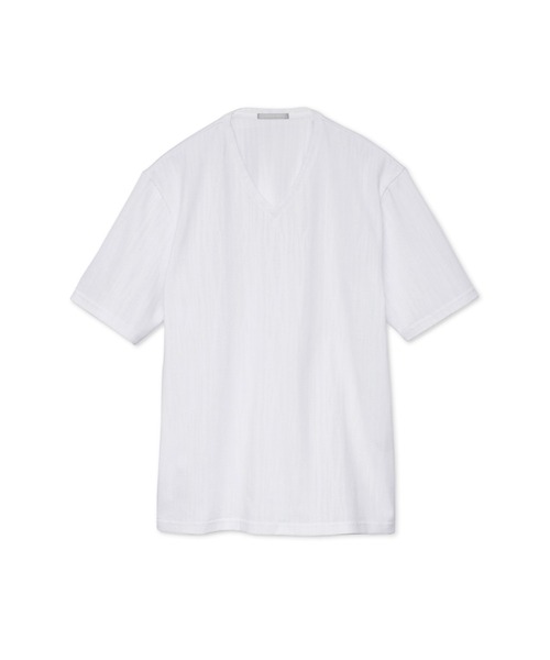 HIGH STREET(ハイストリート)の「HIGH STREET∴ウェーブJQ半袖VネックTシャツ(Tシャツ/カットソー・メンズ・ホワイト/ライトグリーン/ブルー系2・M/L/LL)」の21枚目の写真