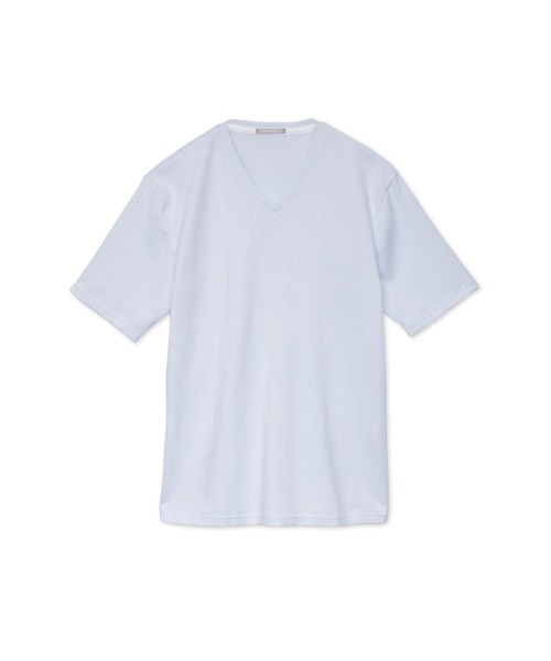 HIGH STREET∴ウェーブJQ半袖VネックTシャツ セール】HIGH STREET∴ウェーブJQ半袖VネックTシャツ（Tシャツ