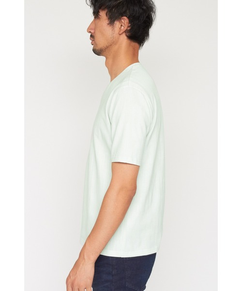 HIGH STREET∴ウェーブJQ半袖VネックTシャツ セール】HIGH STREET∴ウェーブJQ半袖VネックTシャツ（Tシャツ