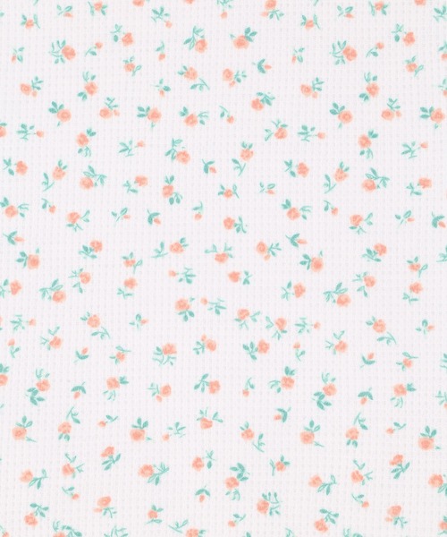 WC(ダブル シー)の「フラワー柄ビッグTシャツ(Tシャツ/カットソー・レディース・サックスブルー/ピンク/オレンジ・FREE)」の6枚目の写真