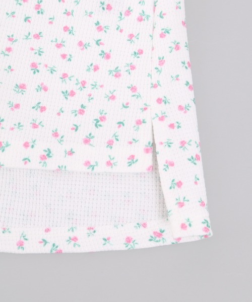 WC(ダブル シー)の「フラワー柄ビッグTシャツ(Tシャツ/カットソー・レディース・サックスブルー/ピンク/オレンジ・FREE)」の21枚目の写真