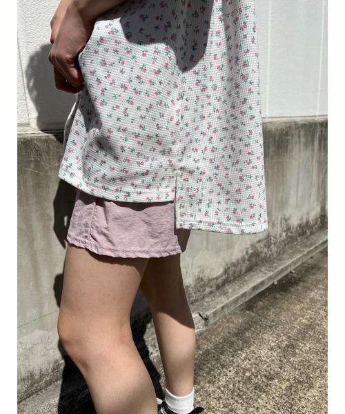 WC(ダブル シー)の「フラワー柄ビッグTシャツ(Tシャツ/カットソー・レディース・サックスブルー/ピンク/オレンジ・FREE)」の20枚目の写真