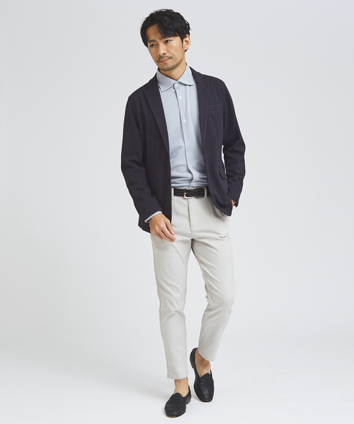 ABAHOUSE GRAY（アバハウスグレイ）の「【Comfeel】吸水速乾 長袖シャツ（シャツ/ブラウス・メンズ・サックスブルー/ホワイト/ブルー系その他2/ブルー系その他3/ブルー系その他・44/46/48/50）」の6枚目の写真