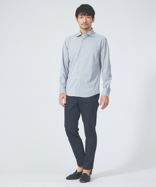 ABAHOUSE GRAY（アバハウスグレイ）の「【Comfeel】吸水速乾 長袖シャツ（シャツ/ブラウス・メンズ・サックスブルー/ホワイト/ブルー系その他2/ブルー系その他3/ブルー系その他・44/46/48/50）」の7枚目の写真