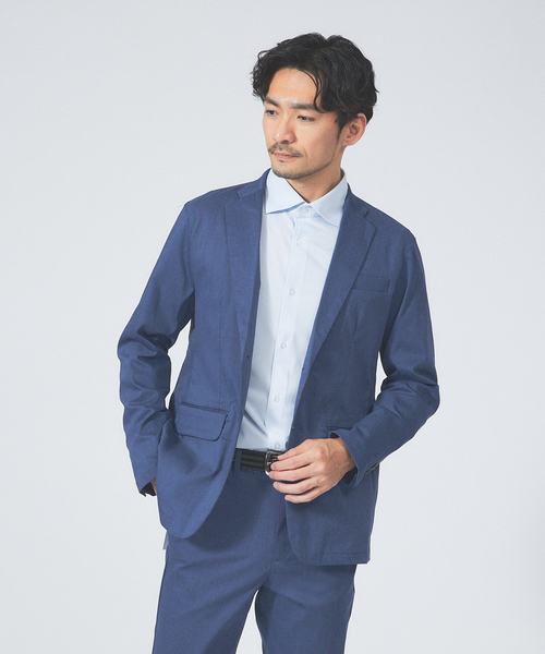 ABAHOUSE GRAY（アバハウスグレイ）の「【Comfeel】吸水速乾 長袖シャツ（シャツ/ブラウス・メンズ・サックスブルー/ホワイト/ブルー系その他2/ブルー系その他3/ブルー系その他・44/46/48/50）」の18枚目の写真