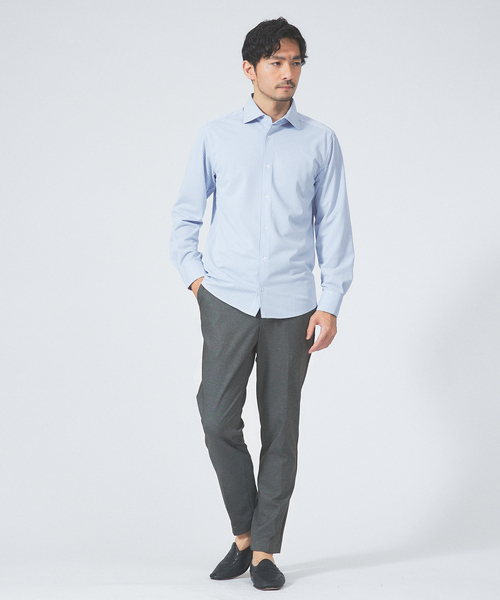 ABAHOUSE GRAY（アバハウスグレイ）の「【Comfeel】吸水速乾 長袖シャツ（シャツ/ブラウス・メンズ・サックスブルー/ホワイト/ブルー系その他2/ブルー系その他3/ブルー系その他・44/46/48/50）」の21枚目の写真