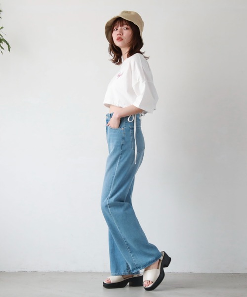 archives（アルシーヴ）の「ドロストＴシャツ（Tシャツ/カットソー・レディース・ブラック/ホワイト/オフホワイト・MEDIUM）」の9枚目の写真