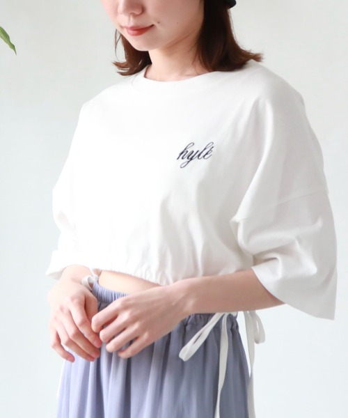 archives（アルシーヴ）の「ドロストＴシャツ（Tシャツ/カットソー・レディース・ブラック/ホワイト/オフホワイト・MEDIUM）」の11枚目の写真