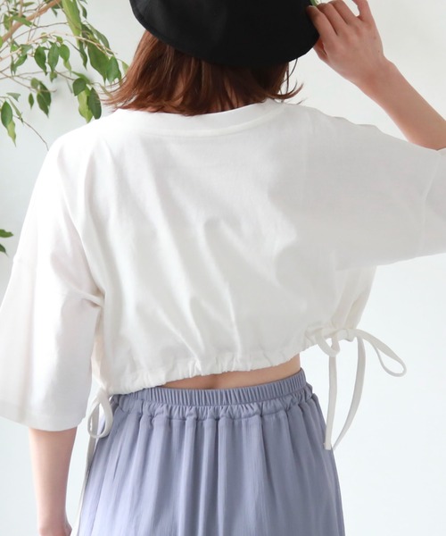 archives（アルシーヴ）の「ドロストＴシャツ（Tシャツ/カットソー・レディース・ブラック/ホワイト/オフホワイト・MEDIUM）」の12枚目の写真