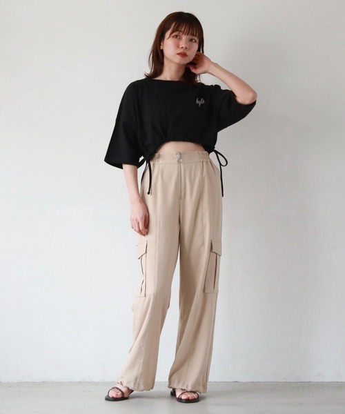 archives（アルシーヴ）の「ドロストＴシャツ（Tシャツ/カットソー・レディース・ブラック/ホワイト/オフホワイト・MEDIUM）」の19枚目の写真