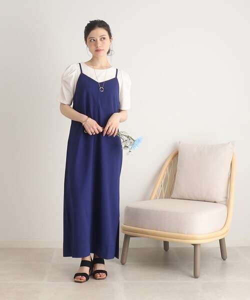 DRESKIP（ドレスキップ）の「◆【接触冷感】一枚でキマるツイストスリーブTシャツ（Tシャツ/カットソー・レディース・オフホワイト/ブラック/ライトグレー/ピンク系・02/03/04）」の8枚目の写真