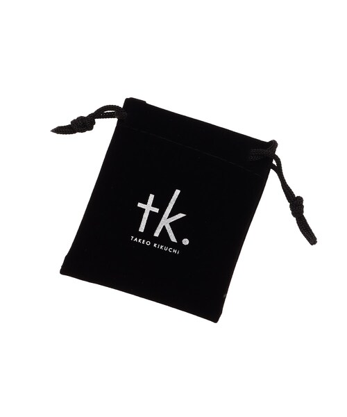 tk.TAKEO KIKUCHI(ティーケータケオキクチ)の「◆日本製フープピアス(ピアス(両耳用)・レディース・シルバー/ブラック・00)」の7枚目の写真