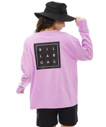 BILLABONG レディース 【FOR SAND AND WATER】 LOGO PRINT L/S TEE RASH ラッシュガード 【2023年春夏モデル】/ビラボン長袖ラッシュガード(水着)