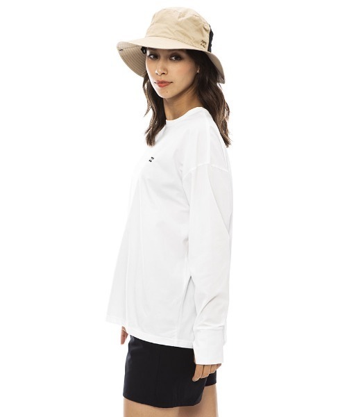 BILLABONG(ビラボン)の「BILLABONG レディース 【FOR SAND AND WATER】 LOGO PRINT L/S TEE RASH ラッシュガード 【2023年春夏モデル】/ビラボン長袖ラッシュガード(水着)(ラッシュガード・レディース・パープル/ホワイト/ブラック・MEDIUM/LARGE)」の6枚目の写真